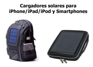 Cargadores solares tipo mochila